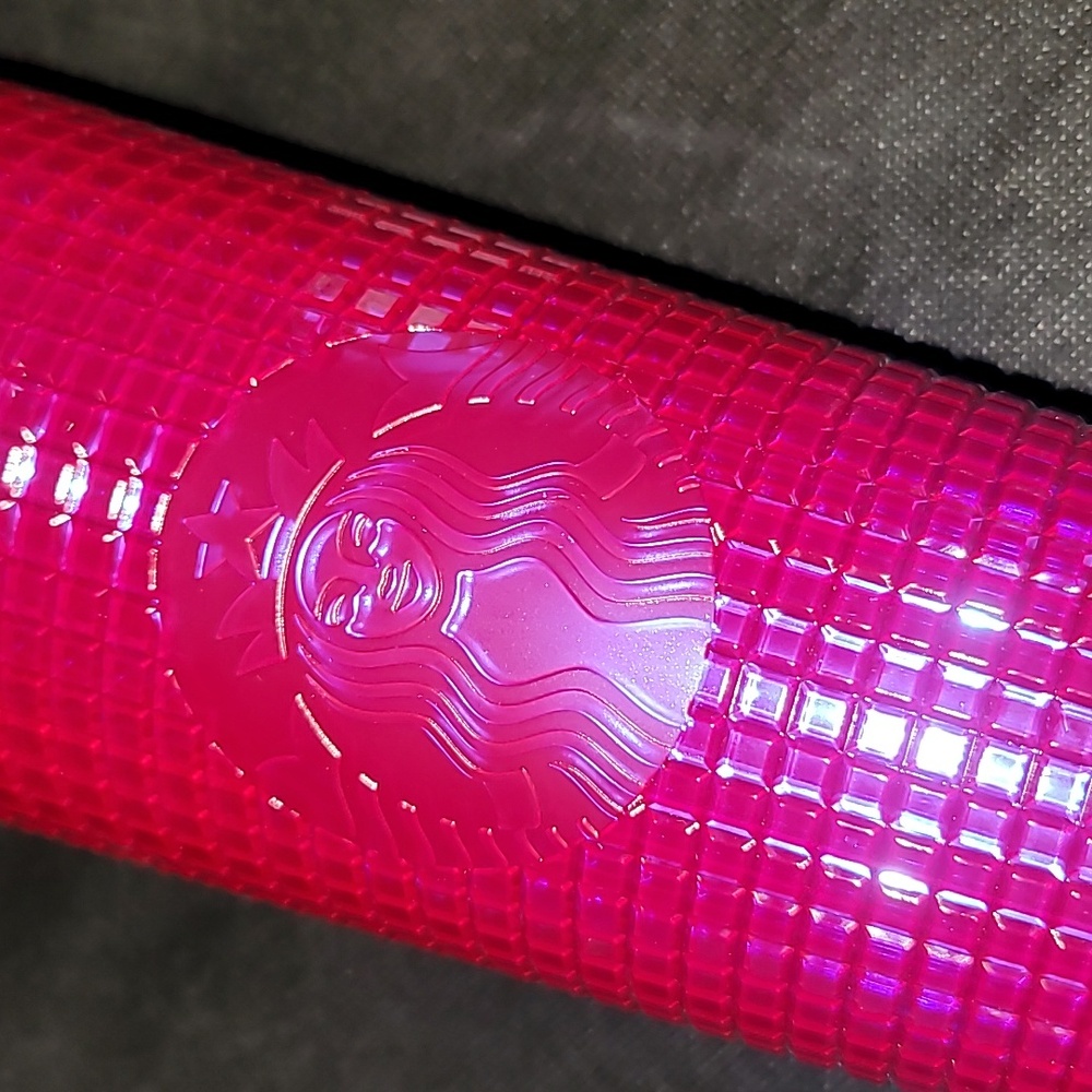 Starbucks Summer Iridescent Deep Magenta Grid Venti Tumbler 2024 Edition - Picture 5 of 10